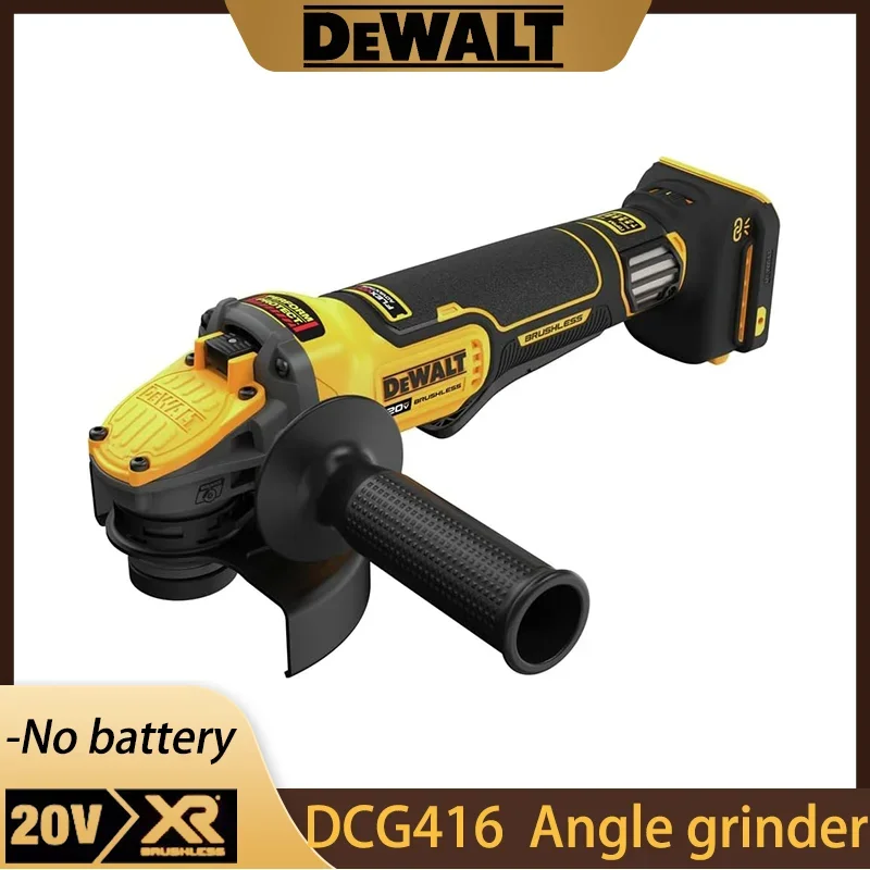 Фото DEWALT FLEXVOLT ADVANTAGE 20 В MAX* Угловая шлифовальная машина, лопастной переключатель, от 4 до 1/2 дюйма до 5 дюймов, только инструмент (DCG416B) №1