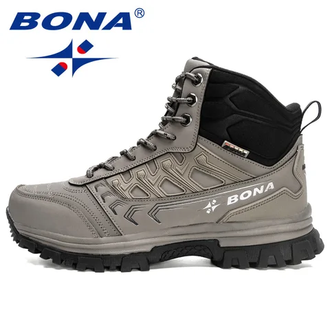 Мужские зимние кожаные кроссовки BONA