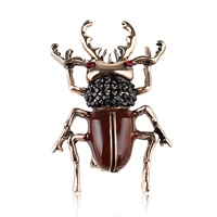 vintage enamel beetle broocohes women insects party clothing suit casual brooch pins jewelry accesories