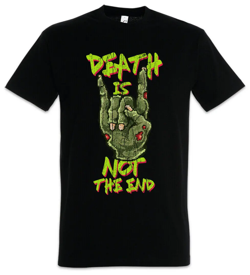 

Death Is Not The End Retro Fun Zombie Geek Nerd T-Shirt 100% Cotton O-Neck Summer Short Sleeve Casual Mens T-shirt Size S-3XL