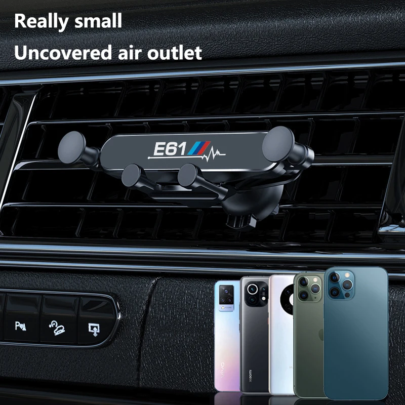 

Car Phone Holder Air Vent Mobile GPS Stand Smartphone Support For BMW M Emblem E46 E36 E34 E90 E39 E60 E61 E30 E87 E91 E92 E93