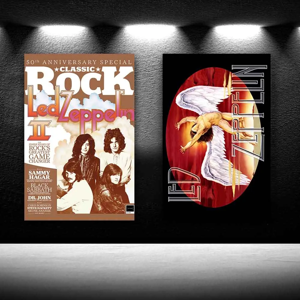 

Classic Rock Vintage Poster Led Zeppelin HD Professional Nice Print Canvas Poster Bedroom Decor Sports Office Room Decor Poster