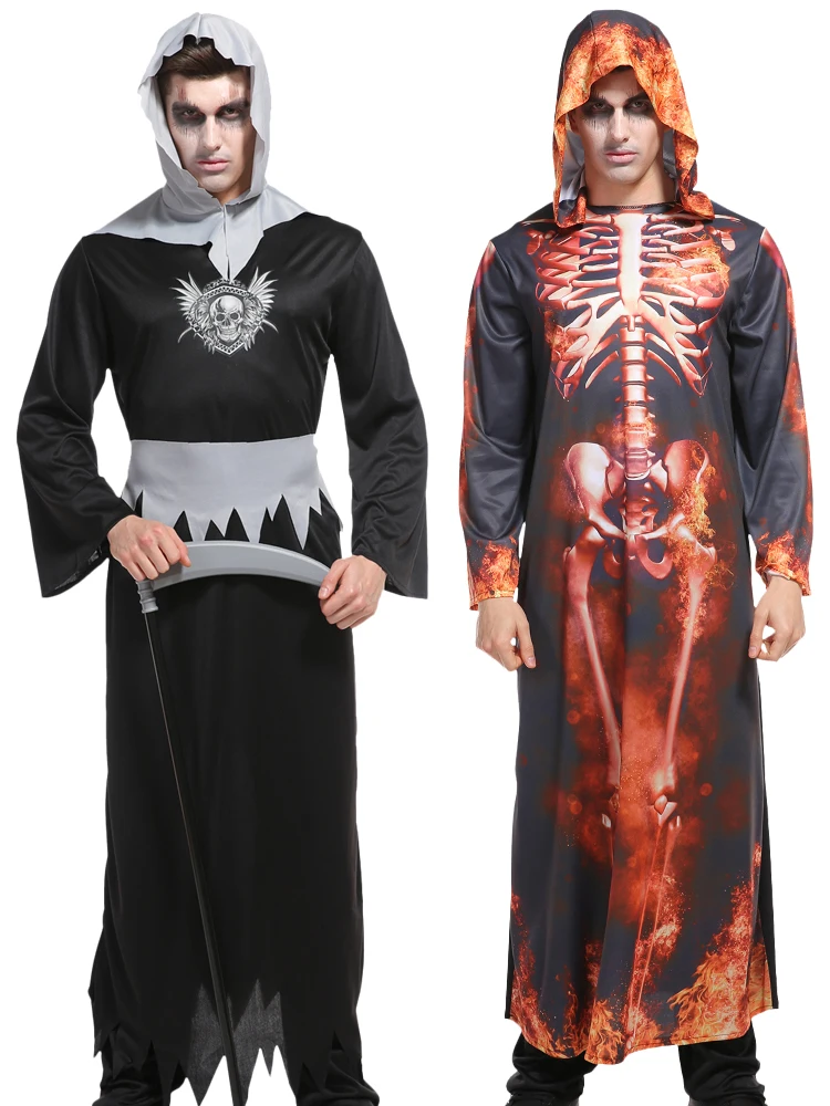 Мужской костюм вампира на Хэллоуин с рубашкой/брюками/жилетом/накидкой мужское