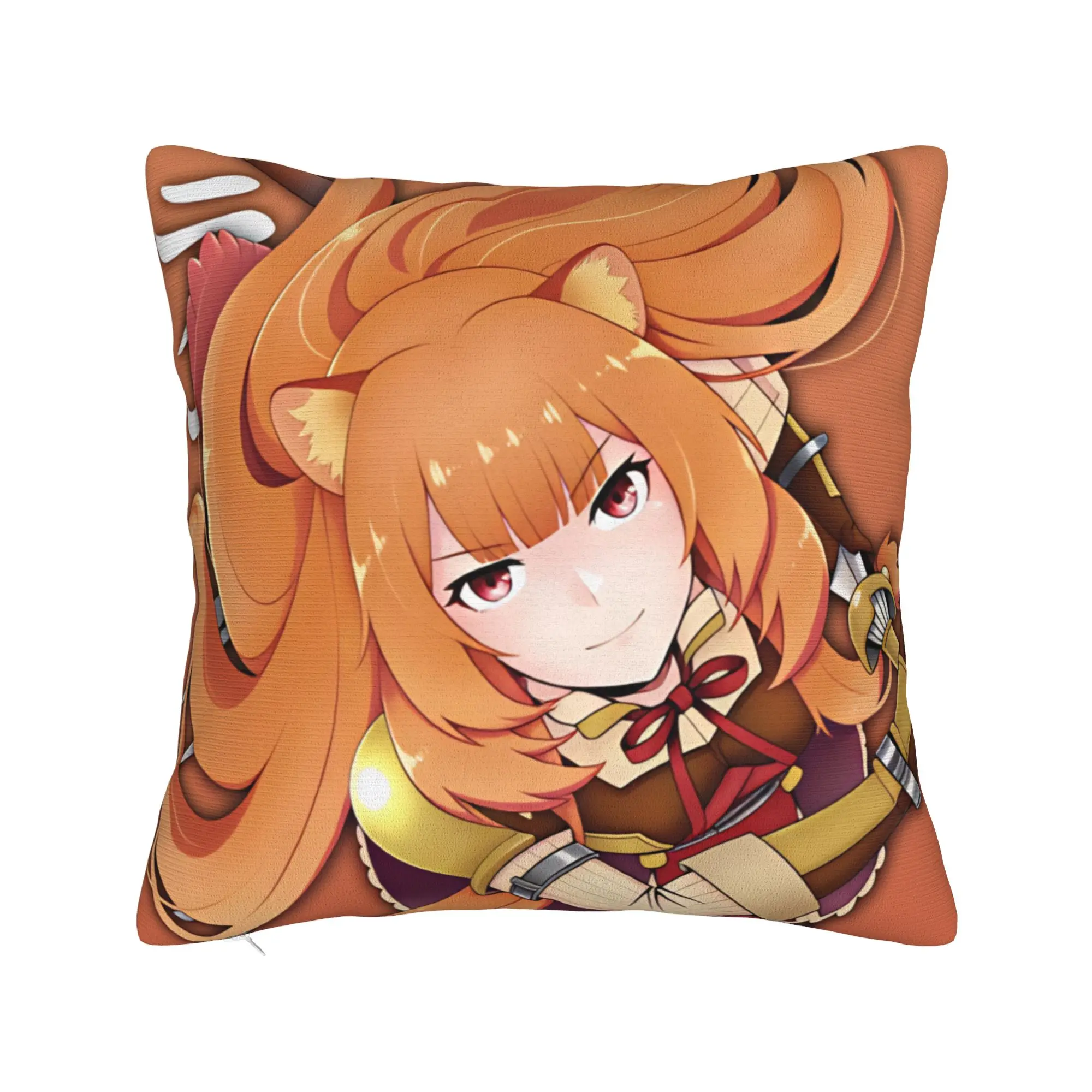 Фото Наволочка Raphtalia S-Shield Hero TRotSH – милая, забавная и удобная наволочка для дивана в гостиной. №2