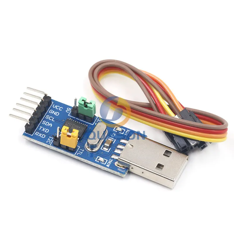 2-в-1 модуль CH341T 3,3 В 5 в USB для I2C IIC UART USB для TTL одночипового последовательного порта загрузчика