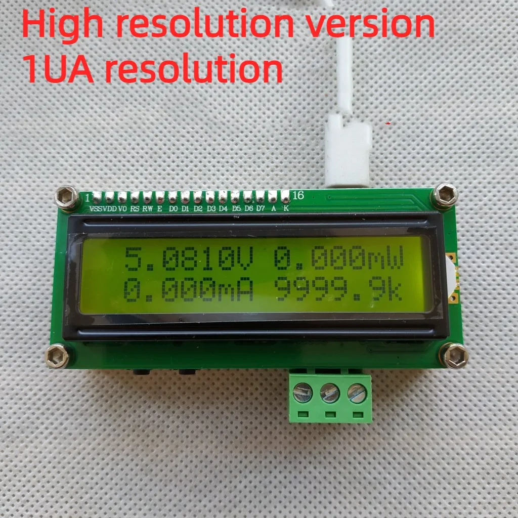 С высокой разрешающей способностью версия UIMeter 5-разрядный Напряжение и измеритель тока тестер шунта метр кулона счетчик Регистраторы