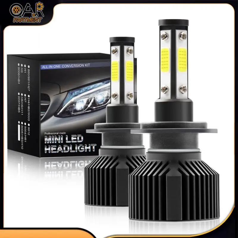 

Лампа для фар головного света H7, 6000 лм, комбинированная 4-сторонняя автомобильная лампа головного света, лампа ближнего и дальнего света K, бе...
