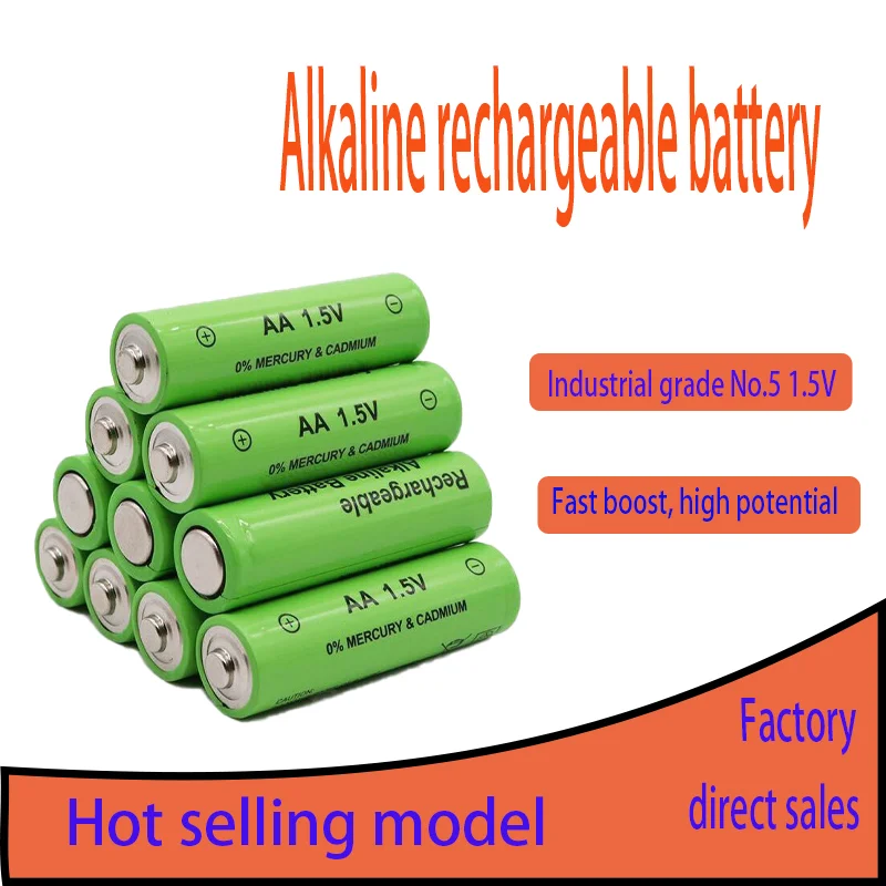 

1.5V large capacity rechargeable alkaline AA battery 3800mAh, suitable for household appliances, toys, flashlights, calculator