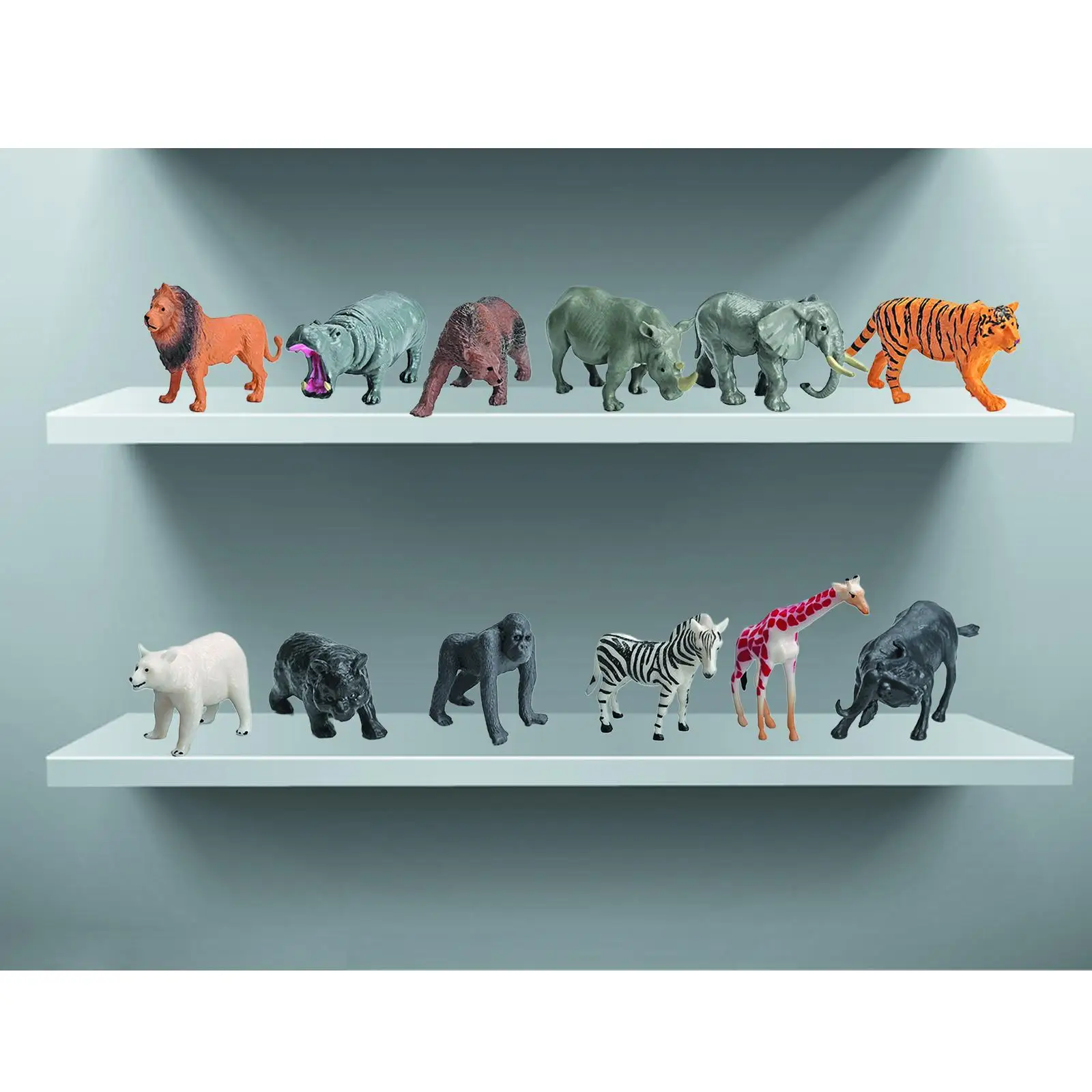

Plastic Zoo Animals Model Educational Animal Figurines Toys for Collection