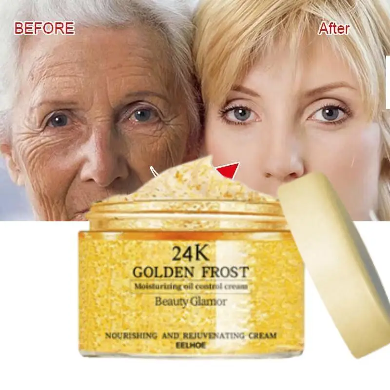 

24K Gold Anti-Aging Cream Remove Face Wrinkles Fine Lines Freckle Removal Lift Firm Whiten Moisturize Skin Care Korean Cosmetics