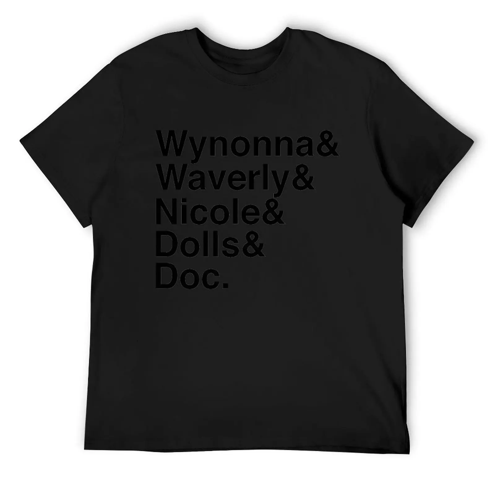 Wynonna Earp Names (черные) футболки с рисунком животных принцесс для мальчиков аниме