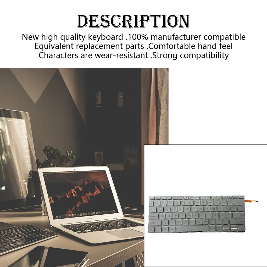 

Клавиатуры, подсветка, плавный ввод, компоненты компьютера, клавиатура, подсветка, запасные части для Asus Vivobook X415