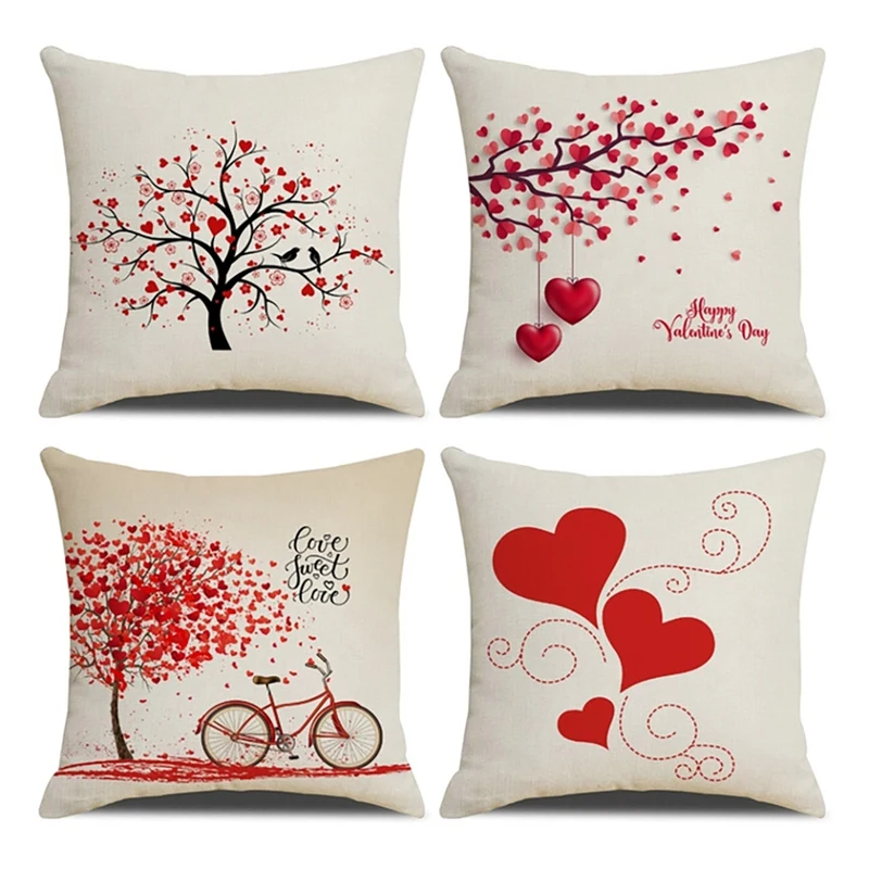 

Valentine's Day Decoration Wedding Party Decor Pillow Covers Wedding Ornaments Car Cushion Cover Valentines Day Gift