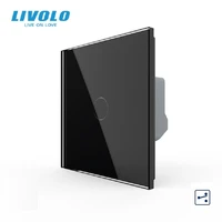 livolo eu standard wall touch switch1 gang 2 way control crystal glass panel 10a vl c701s 111215
