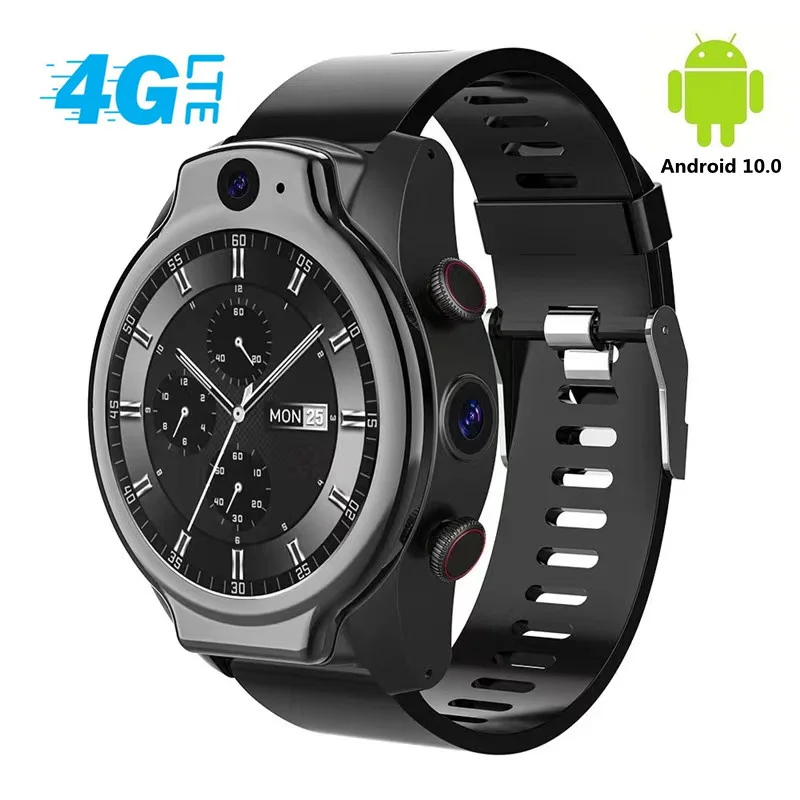 

Android 10 4G Adult Smart Watch 13MP Pixel Dual Camera Video Call Cell Phone Wifi Internet 5ATM Waterproof Men For Android IOS