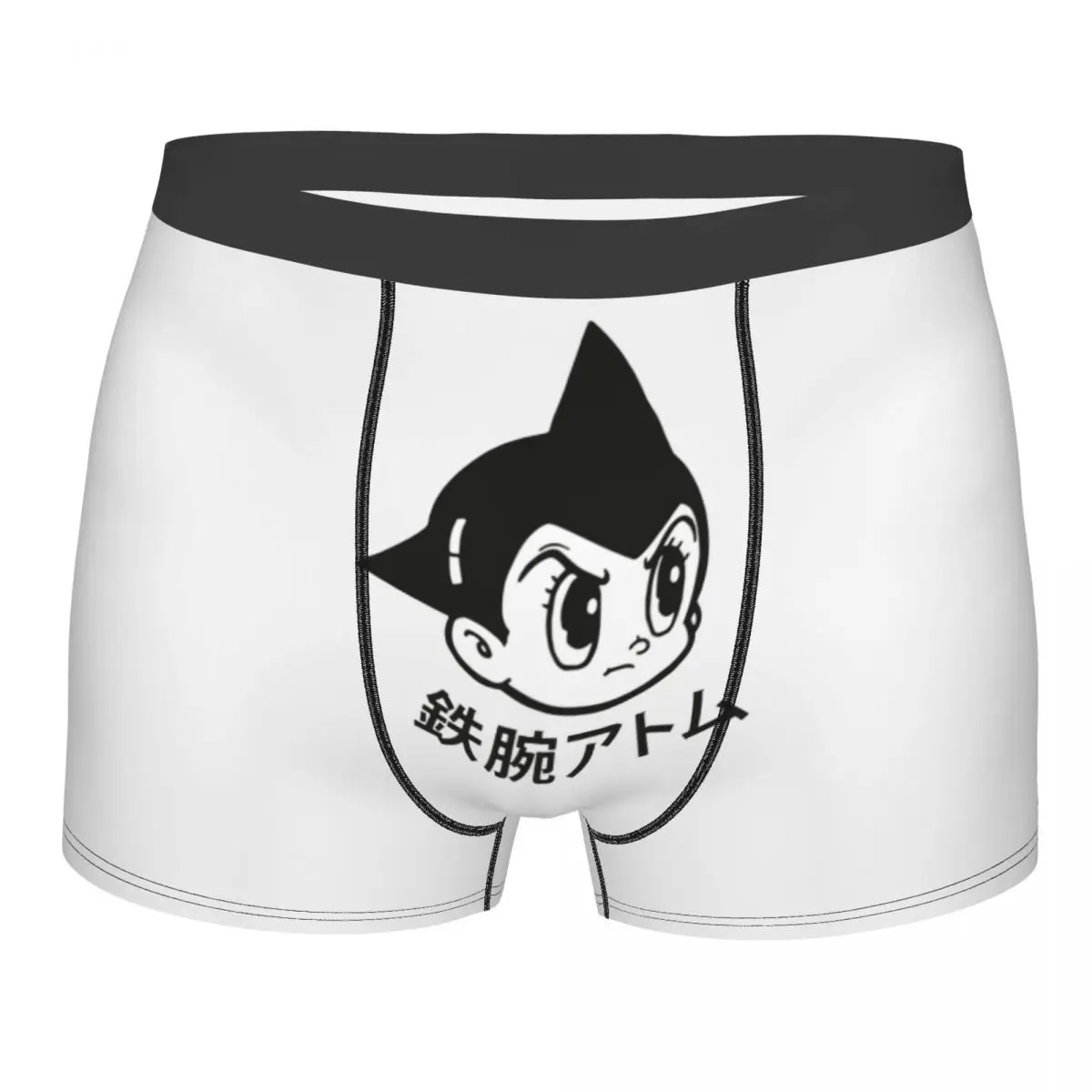 

Забавные боксеры для мальчиков, шорты для манги, трусы, мужское нижнее белье, дышащие трусы Astroboy для мужчин