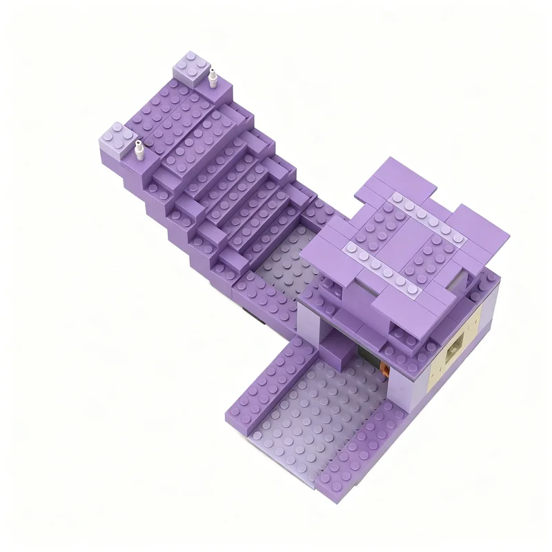 Фото 260 деталей MOC «Мой мир: Лестница, корабль «Конец», альтернативная сборка», конструктор, архитектурные блоки, рождественские подарки, развивающие игрушки для детей №2