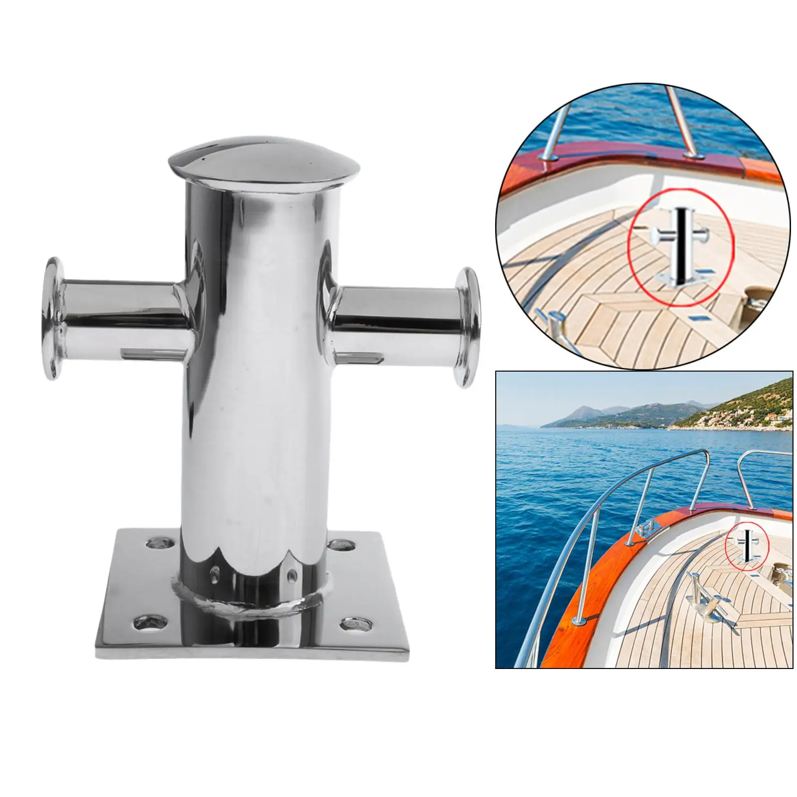 Сверхмощная одинарная швартовка Bitt Bollard Cleat Marine замена 1 шт.