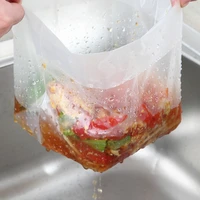 30 pcs kitchen vertical garbage bags household thickened disposable sink filter net sink self standing leachate bag trash bags