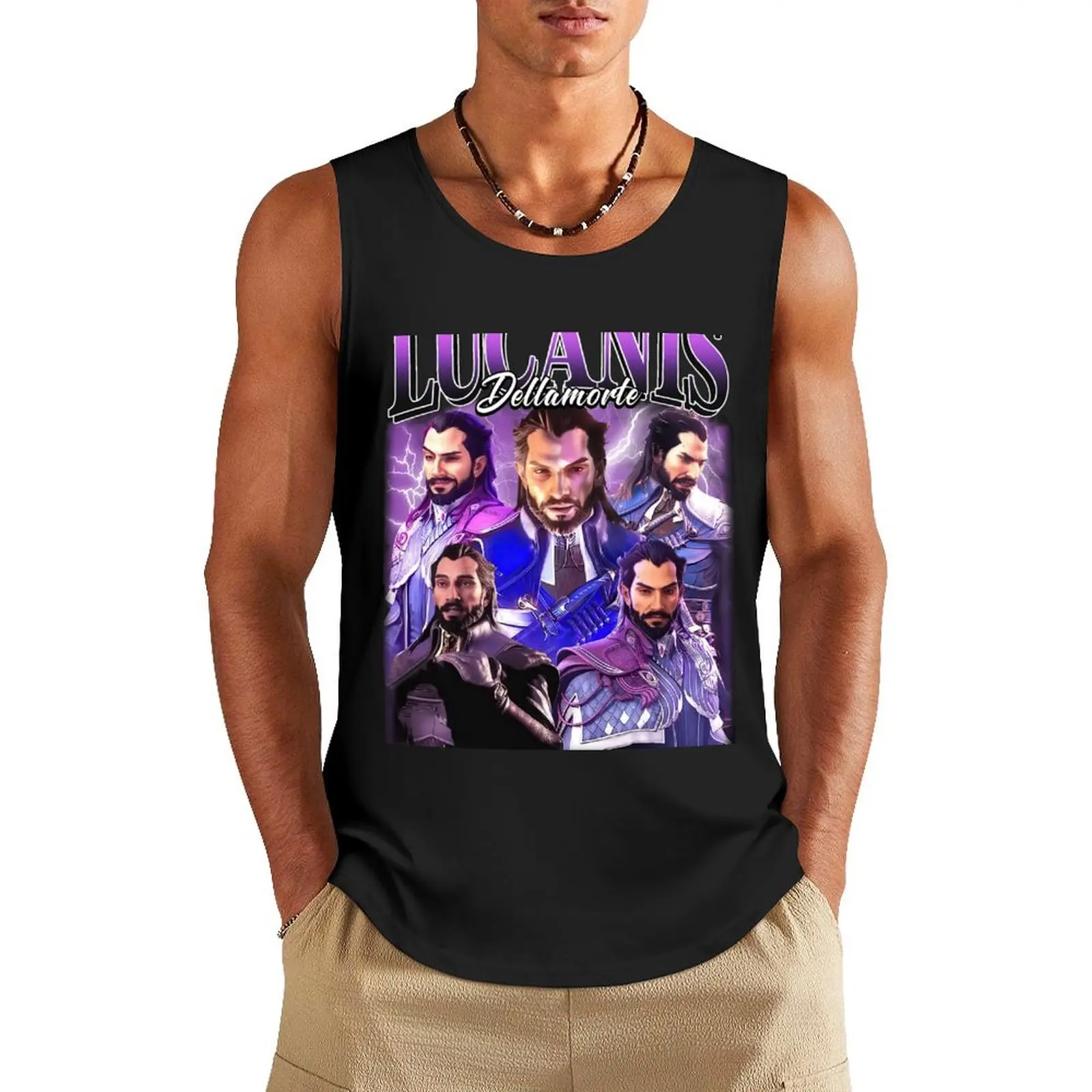 Lucanis Dellamorte Tank Top футболки для мужчин спортивный жилет мужская сексуальная одежда
