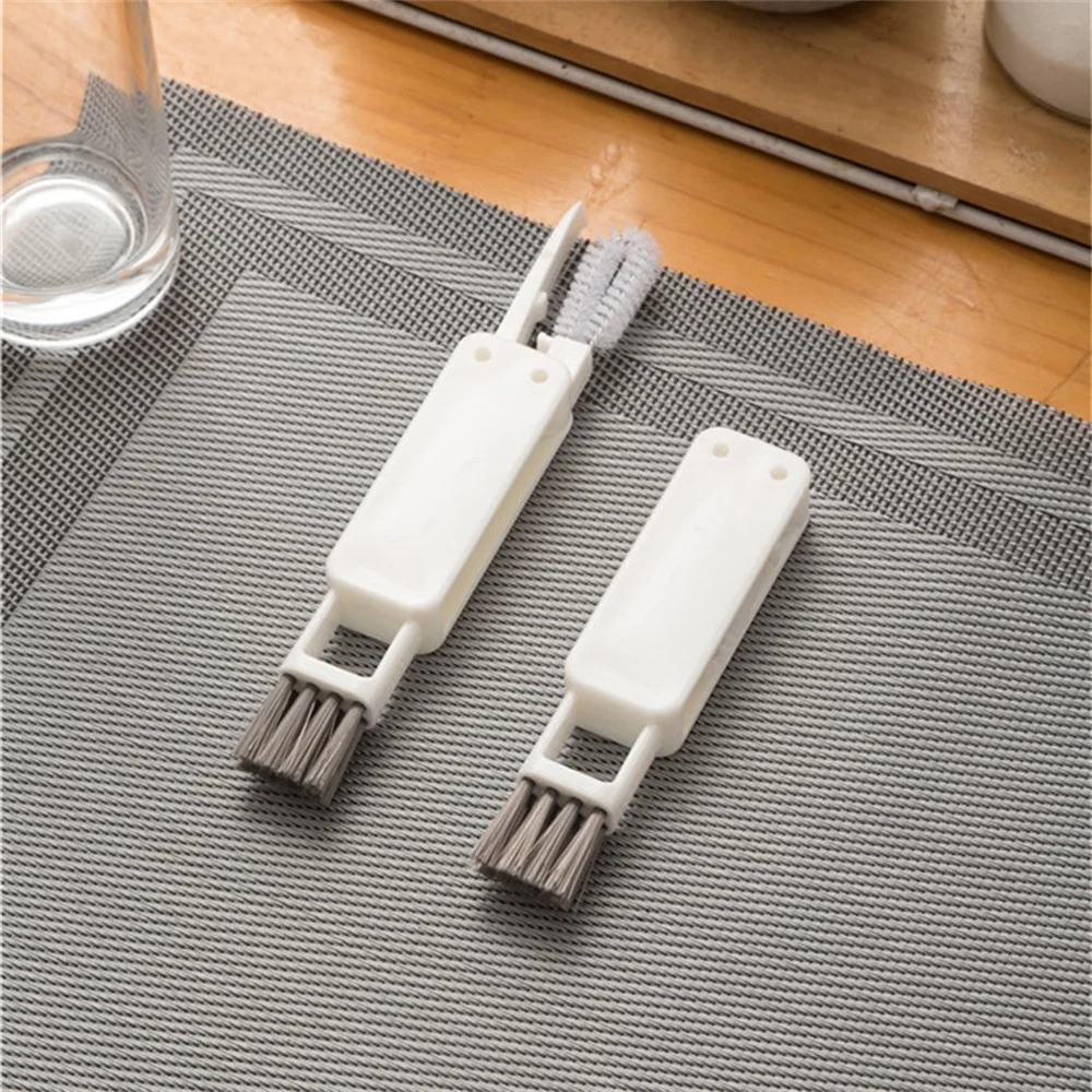 

Щетка для чистки крышек бутылок, щетка для чистки щелей 3 в 1, инструменты для чистки щелей в чашках, многофункциональная щетка для чистки детских бутылок