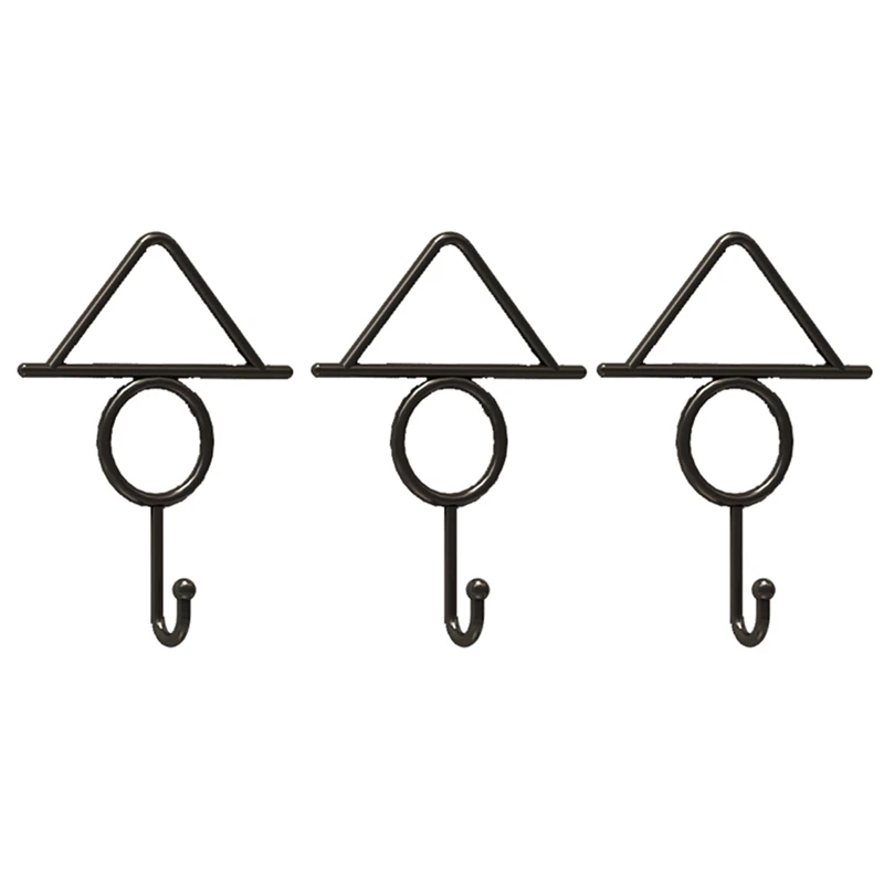 

3 шт., железные крючки для одежды, с винтами