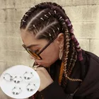5-10 шт набор серебряных металлических колец для волос коса дреды из бисера манжеты для волос Dread подвеска в виде трубочки дредлока аксессуары для волос