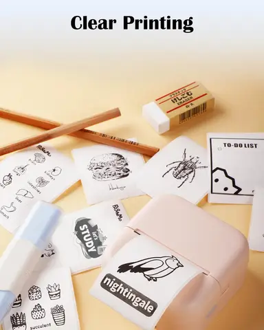 3 рулона Phomemo, белая наклейка, бумага, термоэтикетка для портативного мини-принтера T02 M02L, прозрачные прозрачные липкие бумаги 50 мм/53 мм