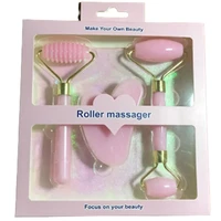 3pcs set resin roller massager for face body gua sha notjade stone face care roller facial massager beauty health skin care tool