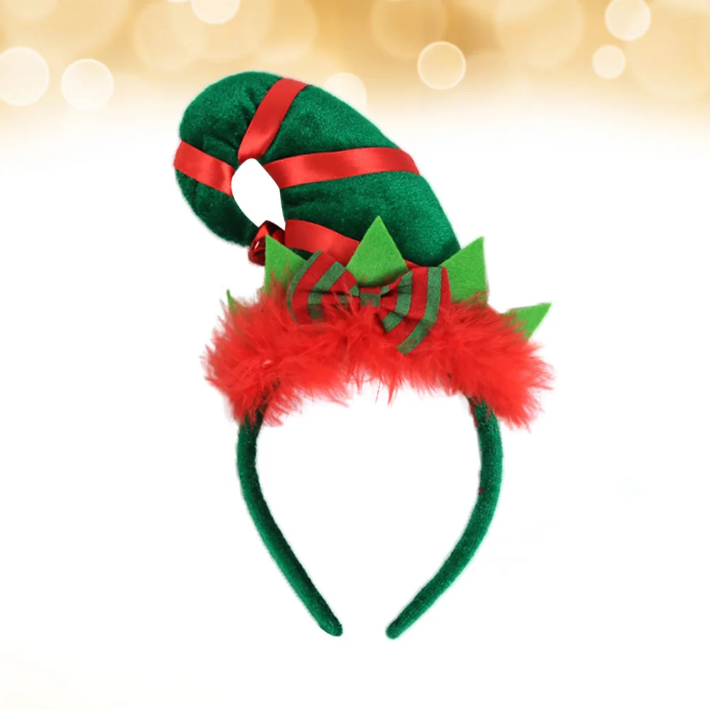 

1PC Christmas Headband Fabric Colored Birghtly Hat Hair Accessory Headband Headdress for Birthday