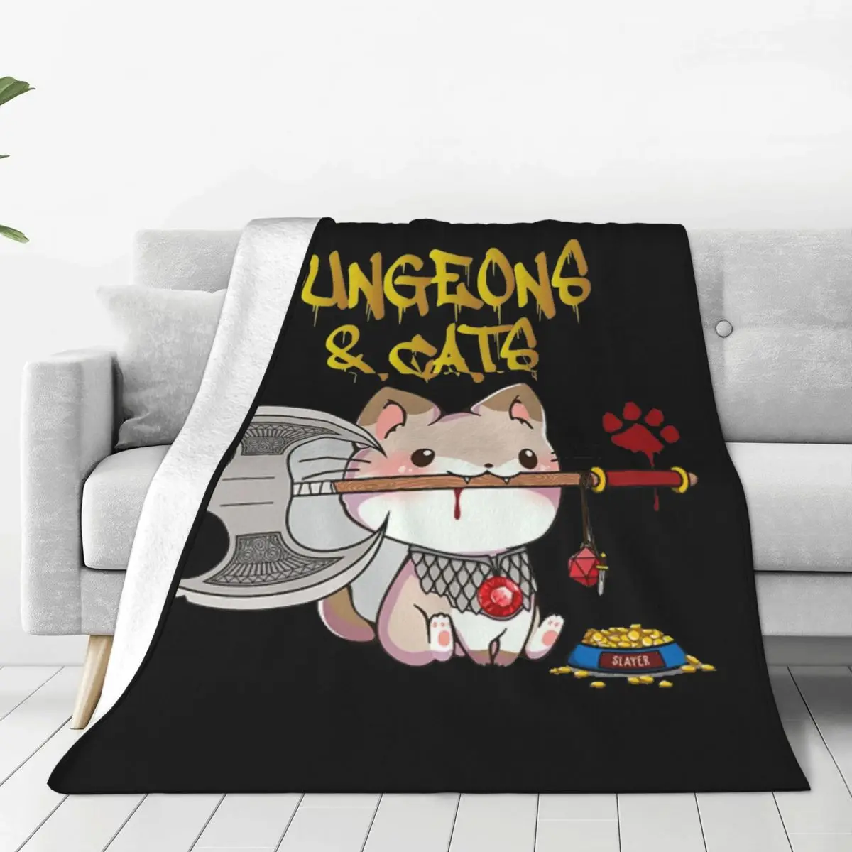 Копия подземелья и искусственной шерсти винтажное теплое покрывало для стула