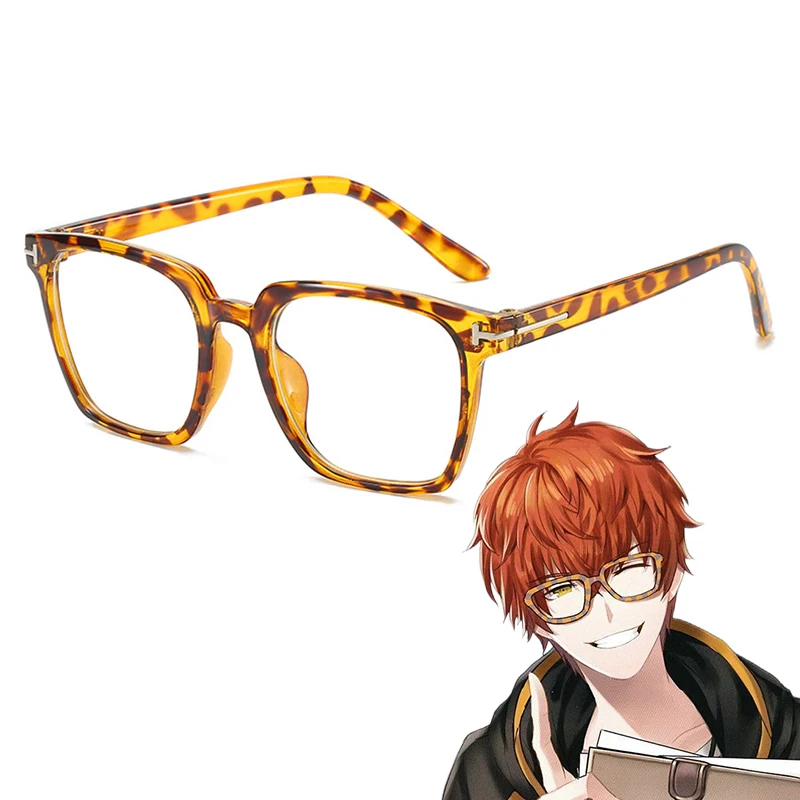 

Очки Game Mystic Messenger 707, очки с леопардовым принтом, реквизит для косплея, унисекс