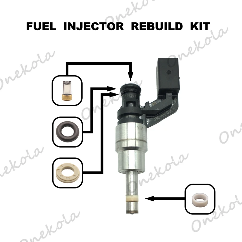 

Fuel Injector repair kit Orings Filters for VW AUDI SKODA SEAT FABIA GOLF A3 FSI 03C906036A 0261500016