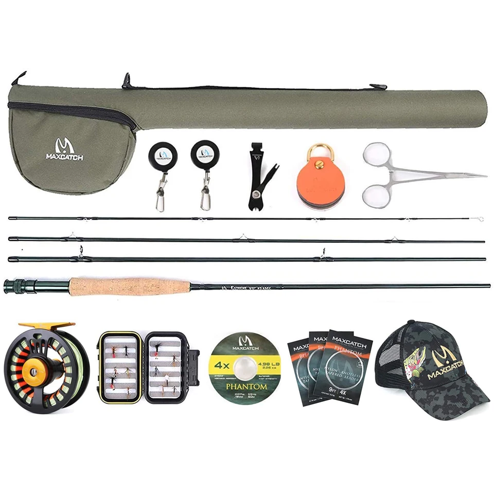 Maximumcatch 3-8wt Tail CNC Machined Aluminum Fly Reel with 