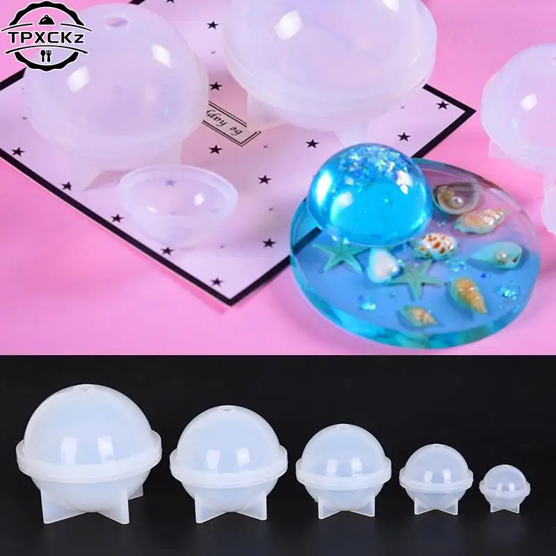 

Planetary Ball Shape Silicone Mold Pendant Mould For Resin With Real Flower DIY Jewelry Making Tools Craft Cake Moulds Bake Tool