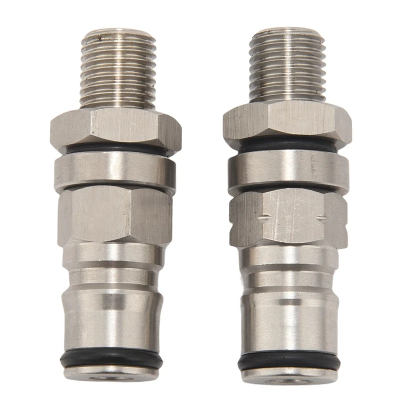 

Ball Lock Post With Poppets, 1/4 Inch Male NPT Hex Nipple, 19/32 Inch-18 Gas/Liquid Corny Keg Adapter (Liquid And Gas)