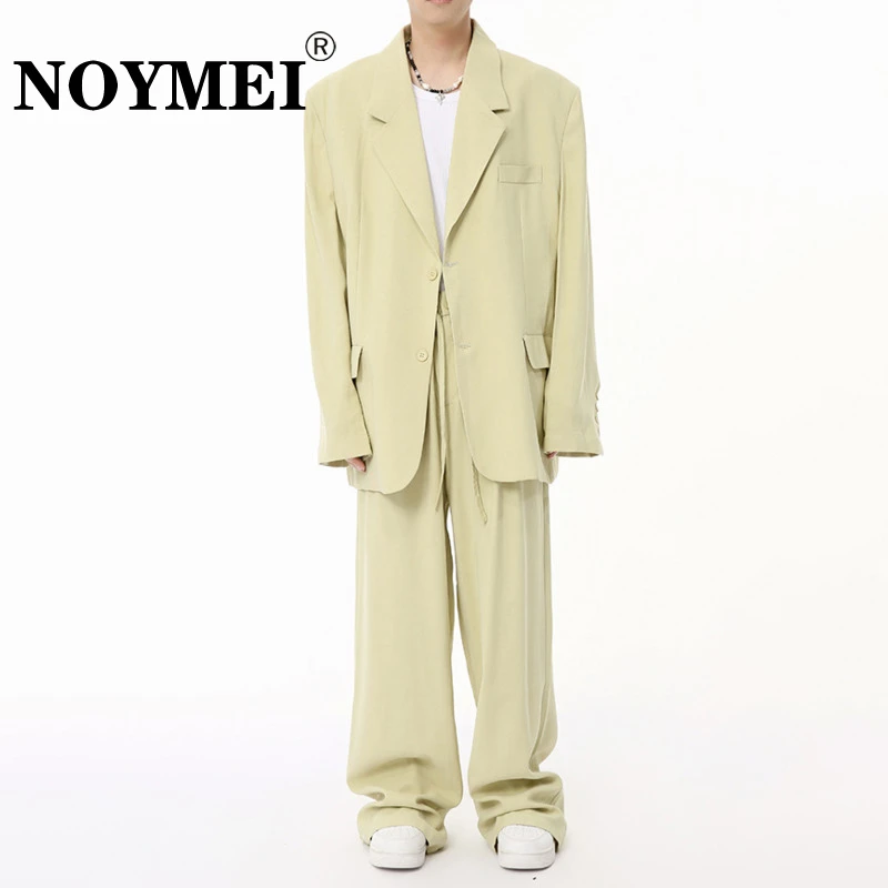 Костюм NOYMEI мужской из двух предметов однотонный простой Блейзер на одной