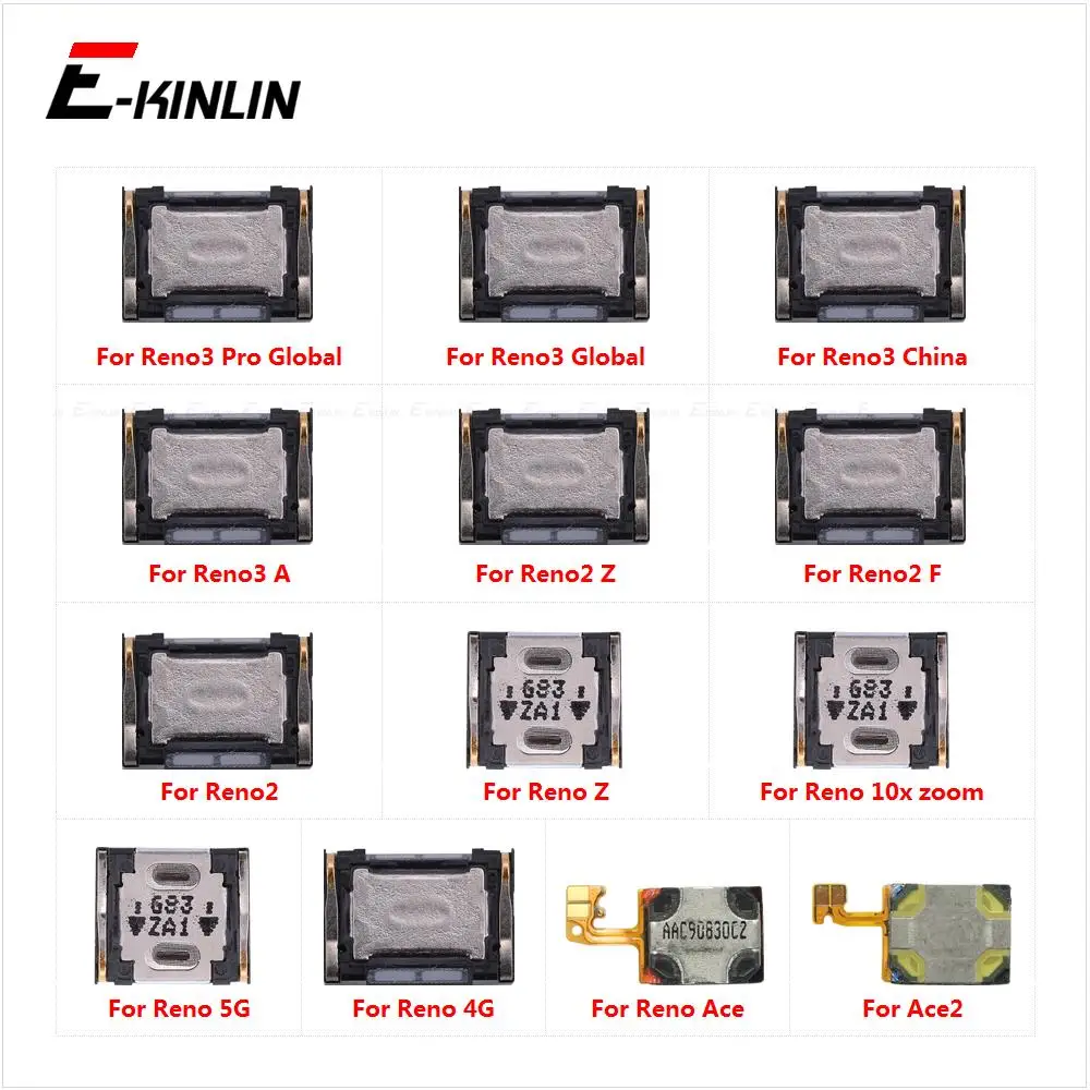 Верхний динамик звуковой приемник гибкий кабель для OPPO Reno3 Pro Reno2 Reno 10x zoom F Z A Ace Ace2 5G
