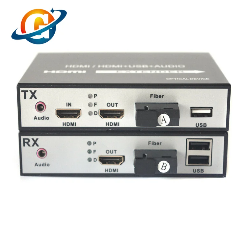 

HDMI Fiber Optic Extender Kit SC Fiber Converter,KVM Switch SM 20Km