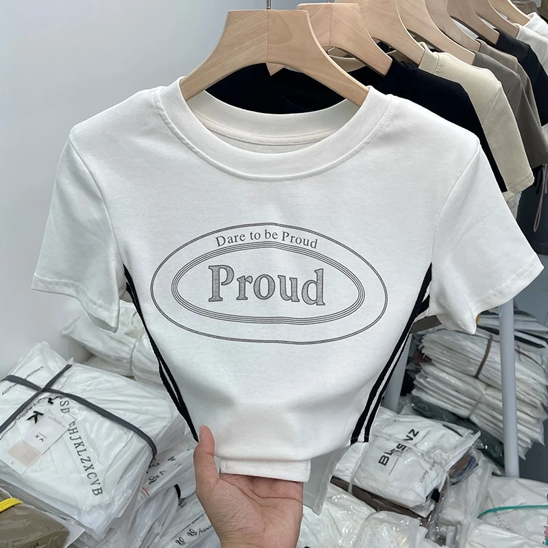 Футболка женская с открытыми плечами уникальный шикарный Милый пикантный топ в