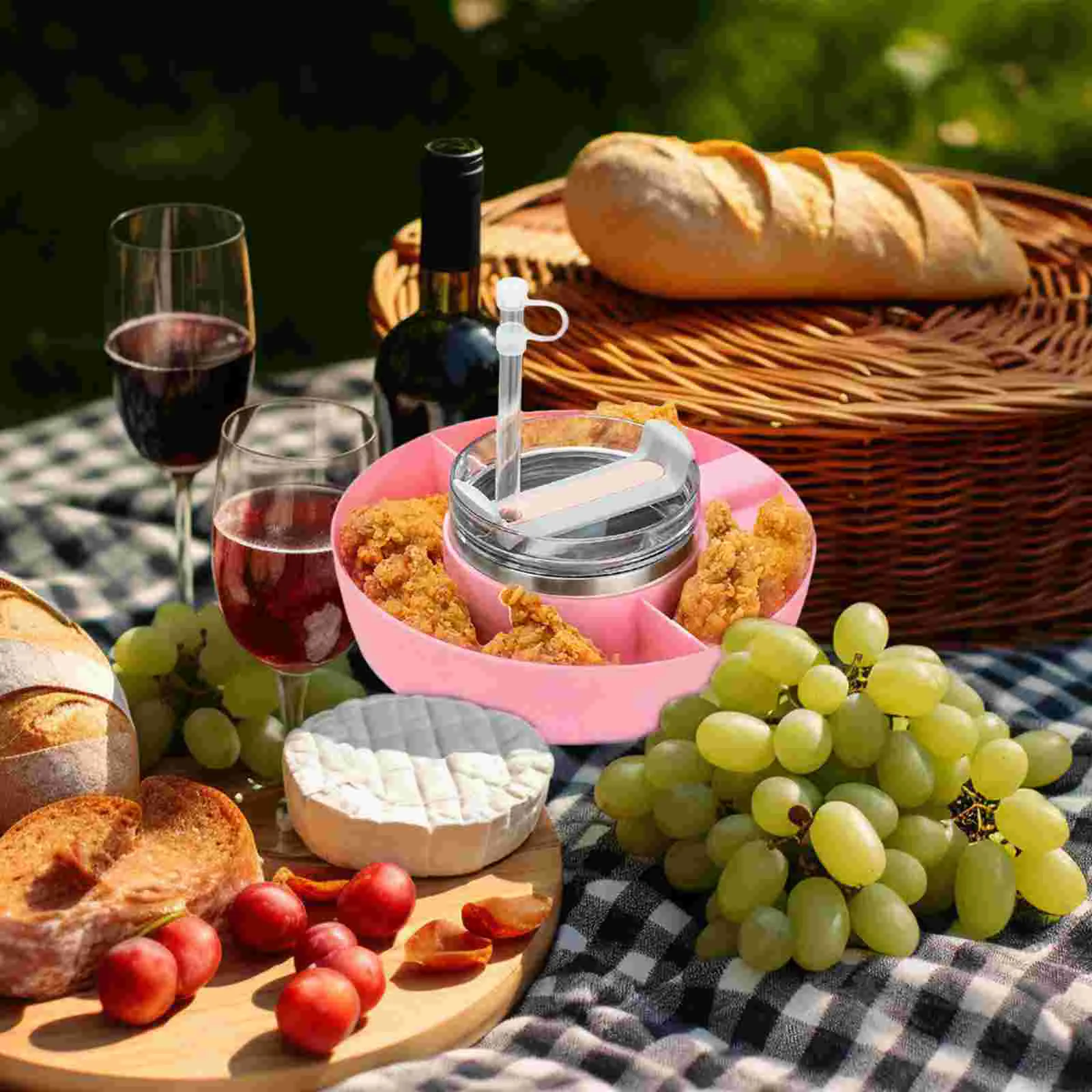 

Snack Bowl Tumbler Snack Tray Reusable Snack Ring Tumbler Replacement Accessory