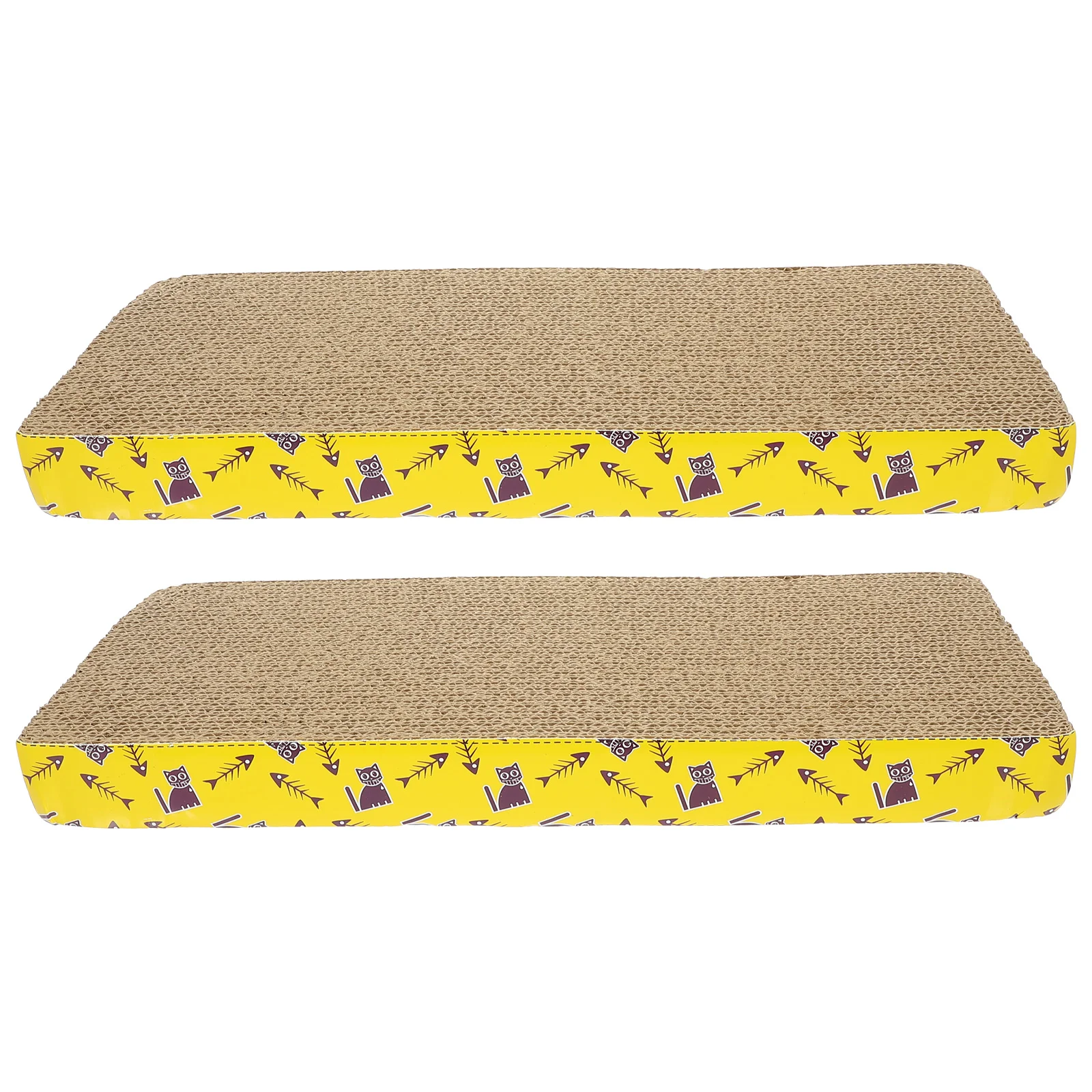 

2Pcs Cat Scratcher Indoor Outdoor Kitten Scratching Board Funny Cat Scratcher
