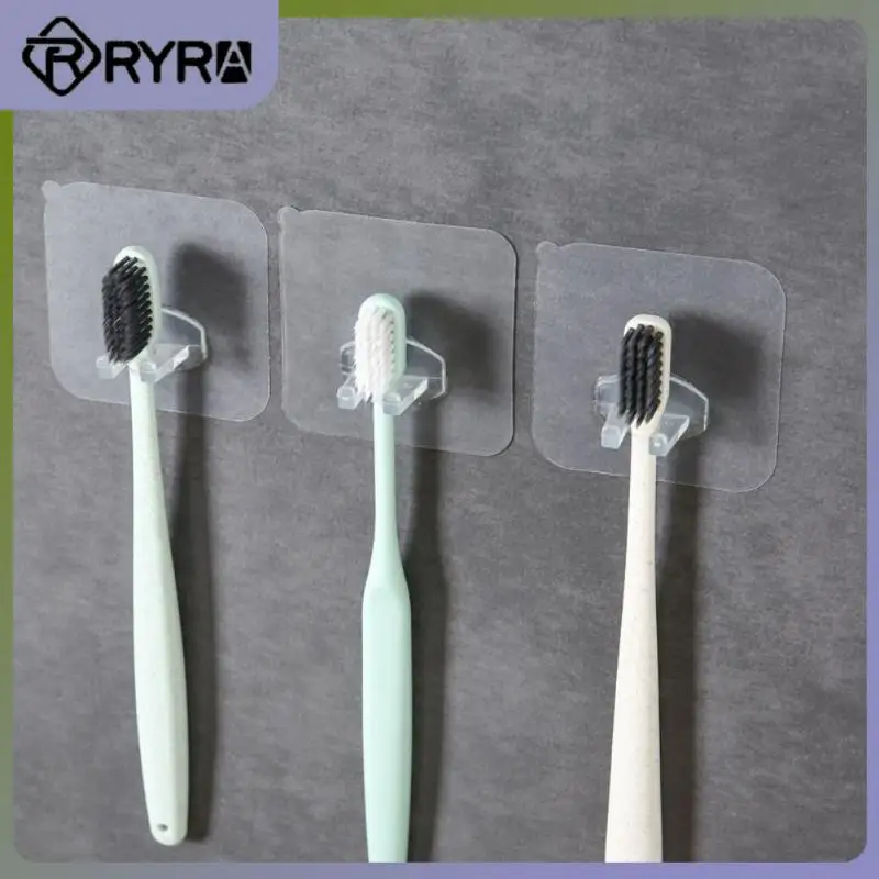 

2/4/5PCS Razor Holder Durable Multi-functional Toothbrush Holder Convenient And Stable Wall-mounted Toothbrush Stand