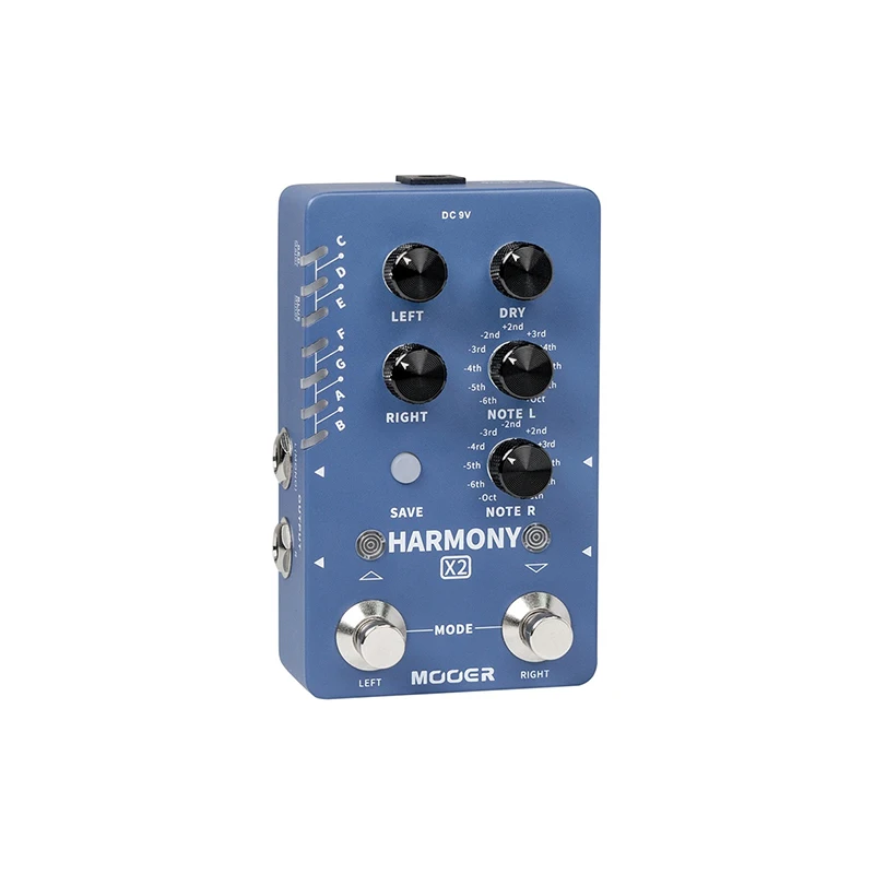 MOOER Harmony X2 педаль для гитарных эффектов до 12 подач в каждом диапазоне имеет 11
