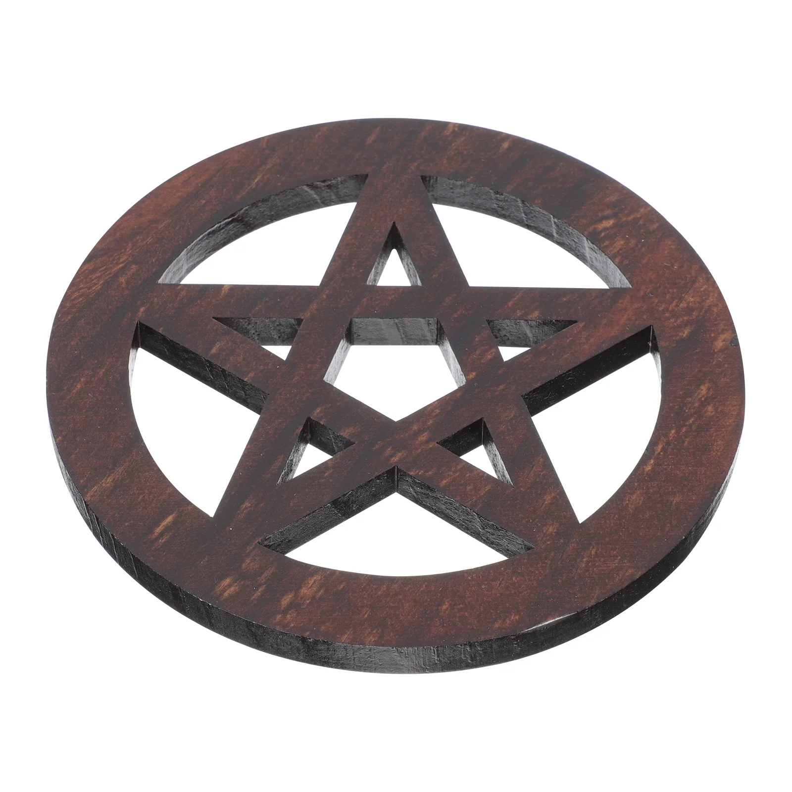 

Paganism Religious Rites Adornment Home Altar Pentagram Pentacle Ornament Wooden Tiles