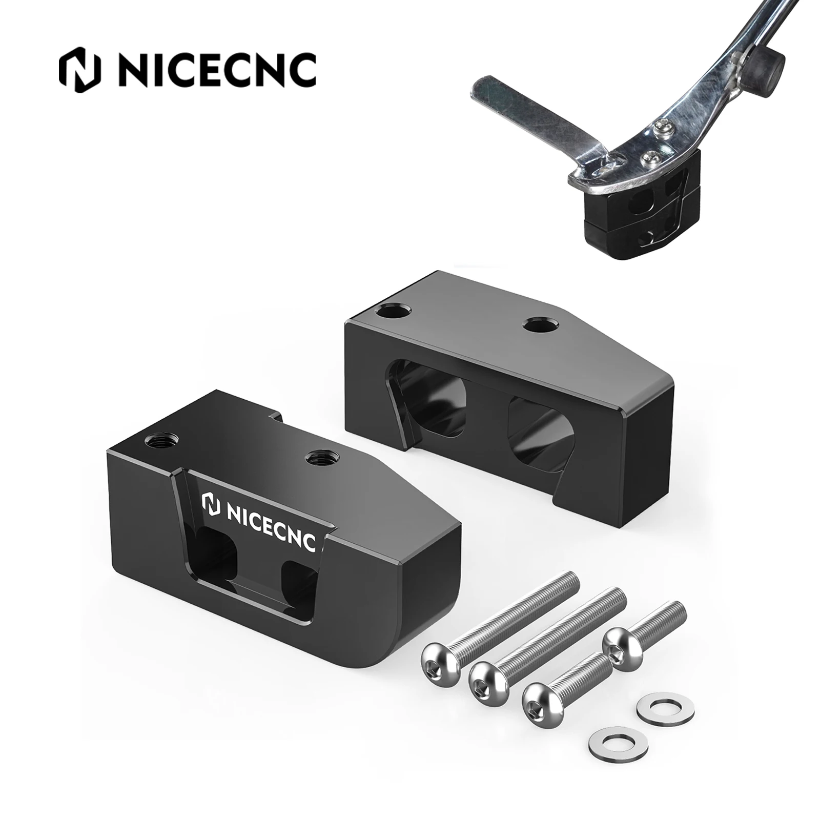 Kickstand подъем блоков 1 &quot/2&quot для Harley Road King FLHRXS 2017-2024 Street Glide FLHX 2006-2024 Ultra Limited FLHTK CVO