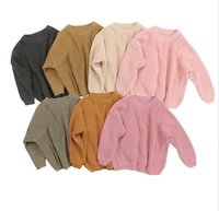 fleece knitted pullover sweaters kids girls cotton autmn children winter long sleeve tops outfits 1 5yrs high quality