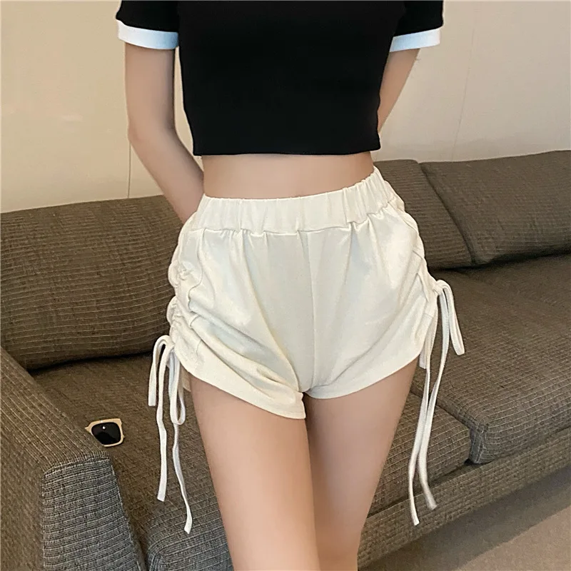 2022 Spring And Autumn Sexy Shorts Women Summer High Waist Drawstring Sexy Hot Pants Slimming Sports Casual Pants Womens Shorts