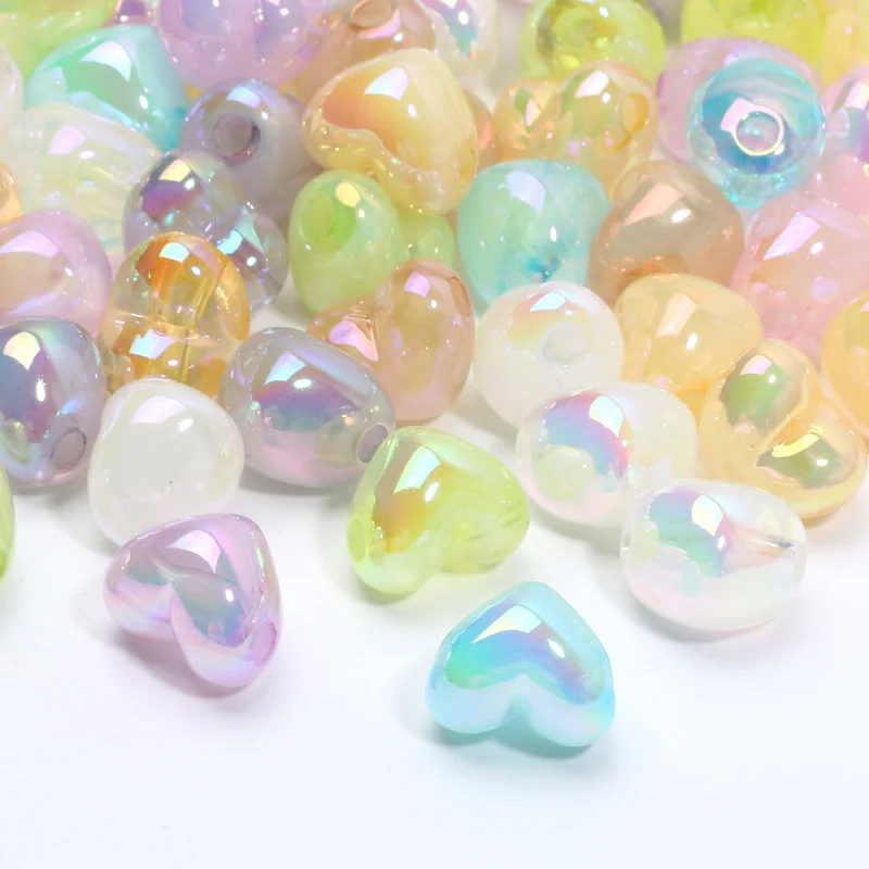 Акриловые Бусины, смешанные цвета, цвет мечтатель, цвет AB 13x15 мм для изготовления ювелирных изделий, браслетов, подвесок