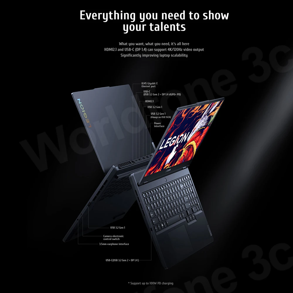 Ноутбук Lenovo Legion R7000 R7-7840H 16G/32G RAM 512G/1T SSD RTX4060-8G 144 Гц 15 6 дюйма